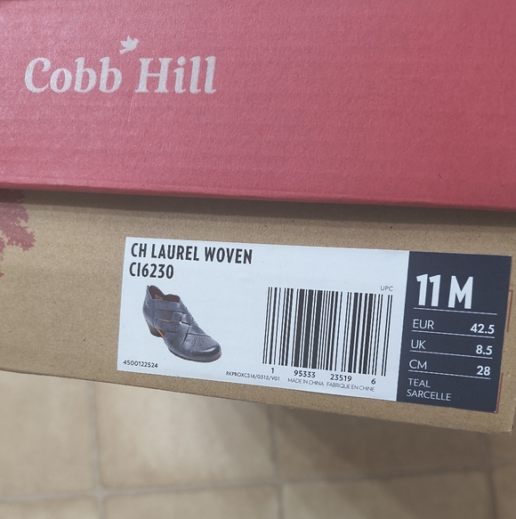 Cobb Hill Women's Laurel Woven Teal Wooven Booties Size: 11 Comfort Boots NWOT - Picture 12 of 12